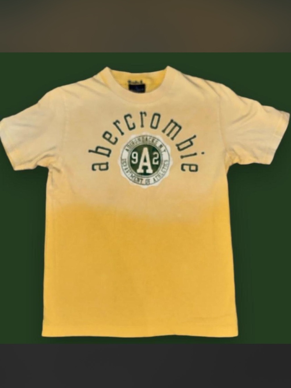 Abercrombie & Fitch Yellow Ombre Logo Tee - Kids